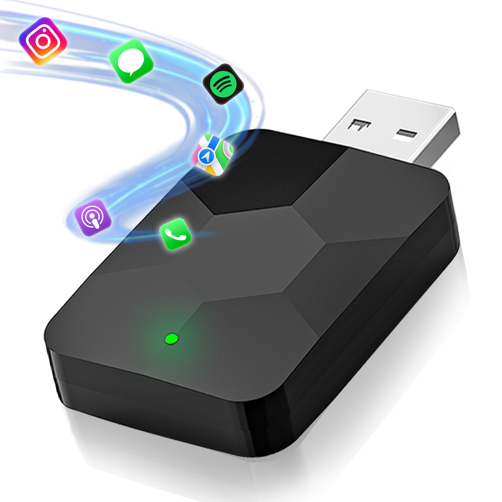 Black flash drive carplay