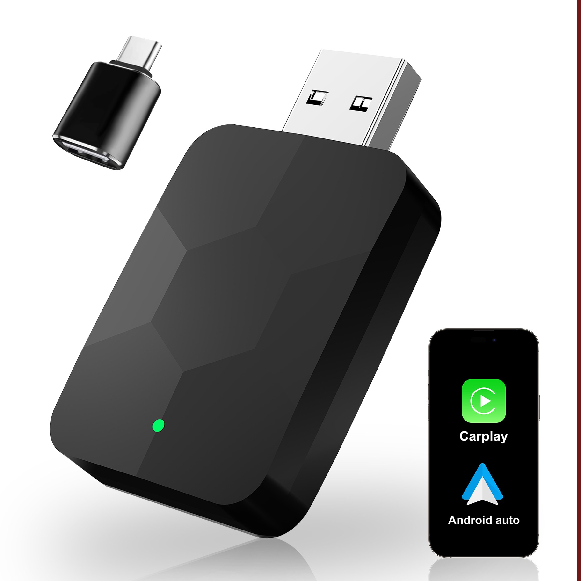 Black flash drive carplay