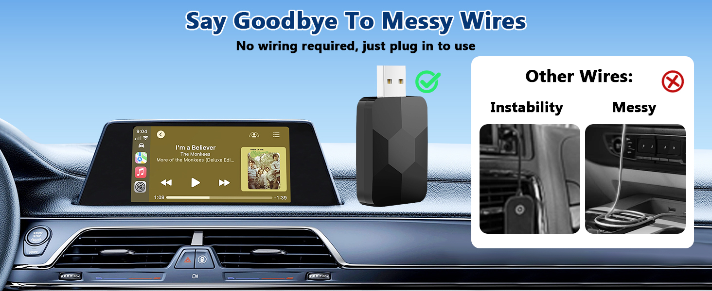 Black flash drive carplay