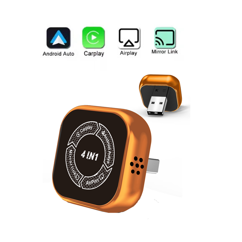 Hot-selling 4-in-1 Car Smart Box for Android and Apple, Screen Mirroring, Car Connectivity, Wireless CarPlay Box