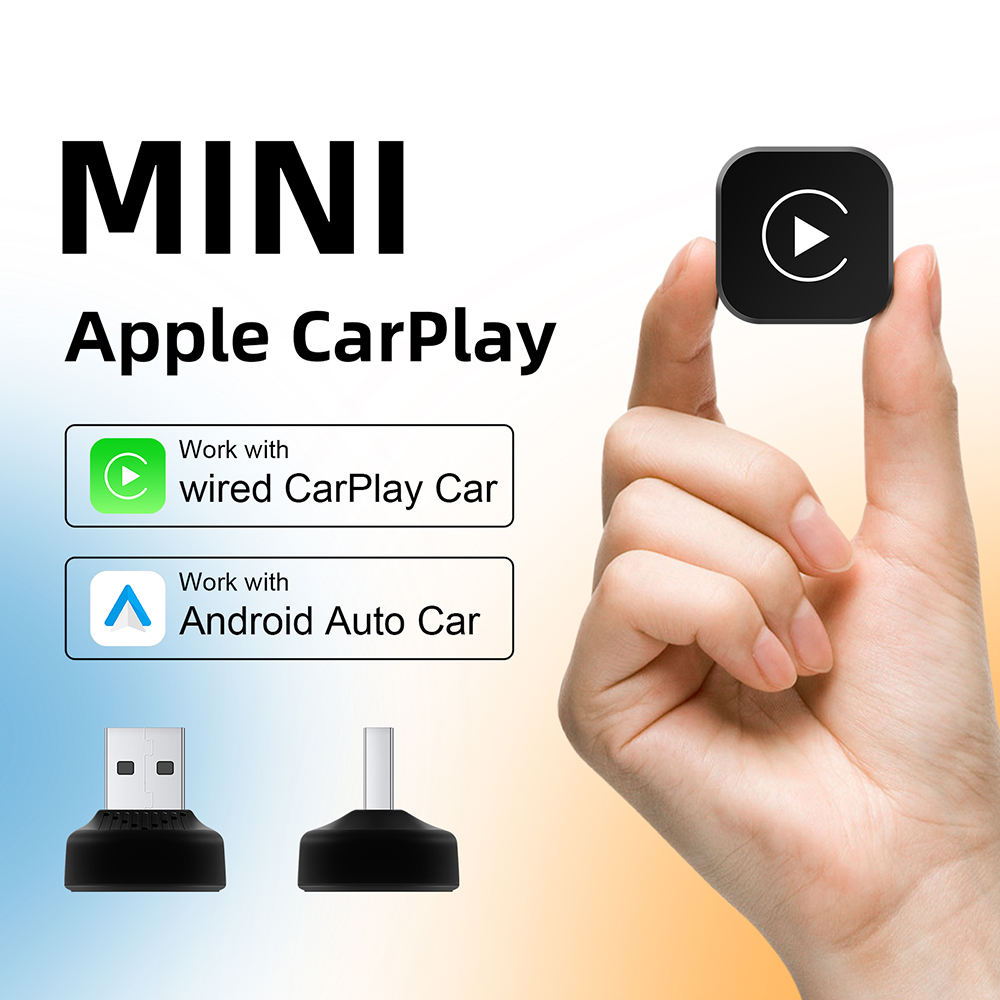 Wireless CarPlay Adapter Convert Wired to Wireless Dongle, Black (A10)