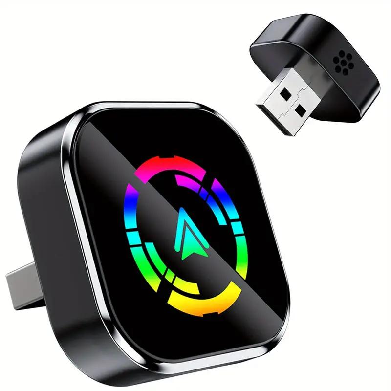 2 In1 Wired to Wireless CarPlay Adapter Plug & Plug Auto Connect Converts for Wired Cars, Color (A21)